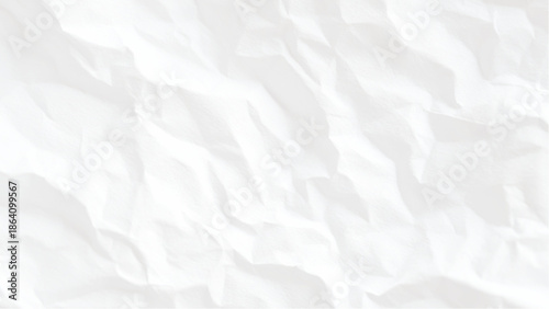 Crumpled white paper texture background closeup