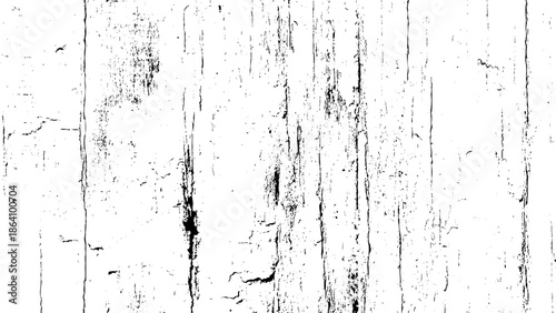 Weathered wooden surface with cracked paint and vertical lines