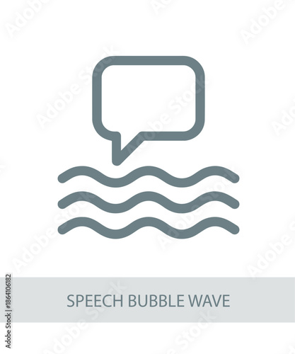 speech bubble wave