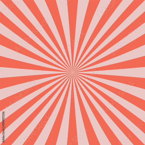 Orange and Pink Sunburst Background Pattern radial