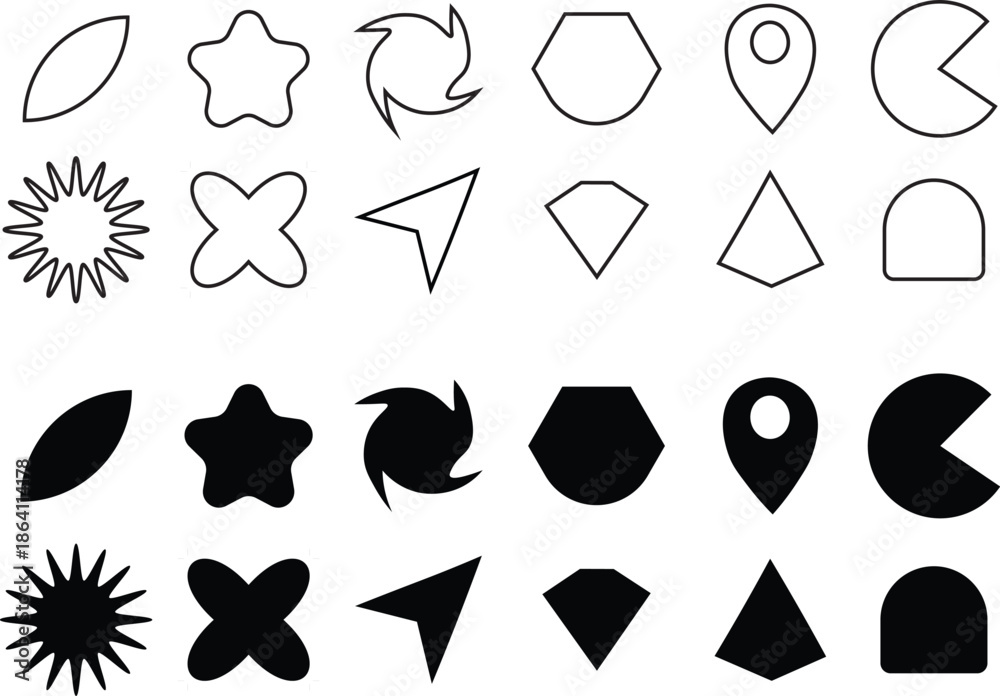 Fototapeta premium set of icons