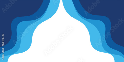 Sea waves layer vector background illustration. Sea beach vector illustration.