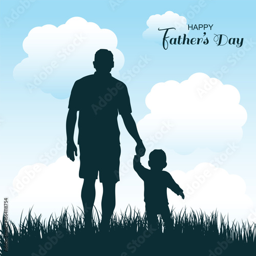 happy fathers day poster
