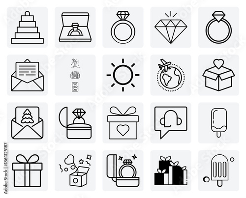 Romantic Communication And Milestones – Love Messages, Engagement Ring, And Gifts For Relationship And Wedding Content.