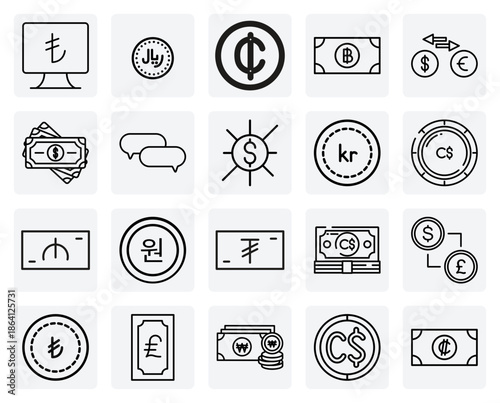 International Commerce And Travel Money – Various World Currencies For Financial And Economic Themed Projects