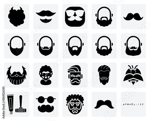 Expressions Of Masculinity Through Facial Hair – A Variety Of Beard And Mustache Styles For Identity And Portrait Concepts.