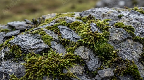 A close-up view of weathere...