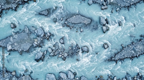 A aerial view of a vibrant ...