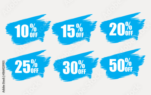 Experience incredible savings with dynamic blue discount tags promoting a grand sale event featuring