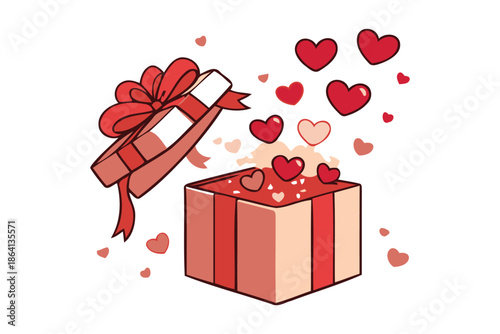gift box with hearts