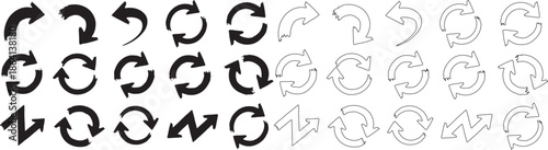 Collection of various arrow icons in different styles