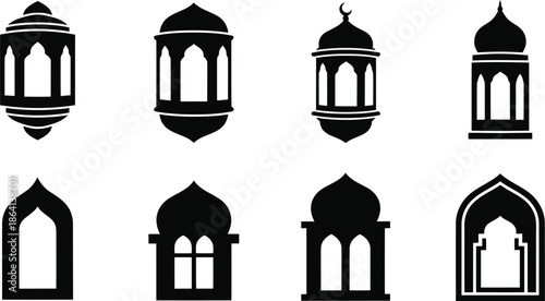 Elegant Silhouette Lanterns for Modern Islamic Decor