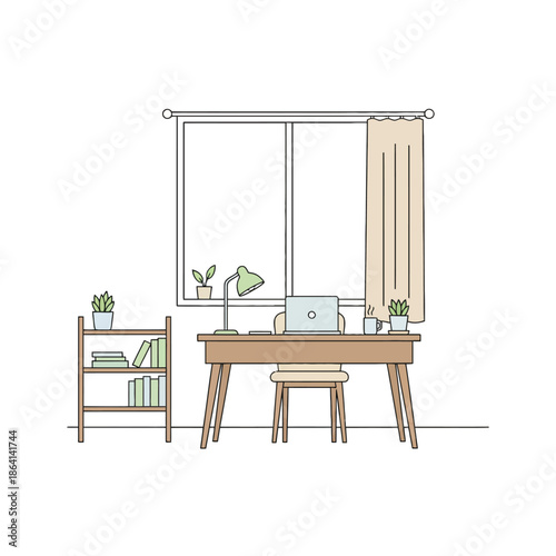 wooden table and chair