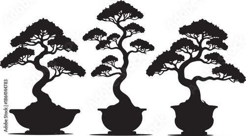 Bonsai Tree Silhouette Vector Collection

Japanese Bonsai Plant Black Art Set

Minimal Bonsai Tree Pot Silhouette Bundle