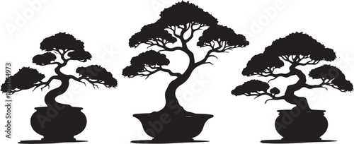 Bonsai Tree Silhouette Vector Collection

Japanese Bonsai Plant Black Art Set

Minimal Bonsai Tree Pot Silhouette Bundle
