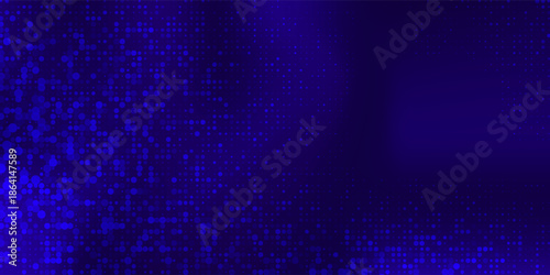 Modern new year luxury logo on deep blue wave background. New year luxury banner. Design for poster, flyer, invitation abstract modern