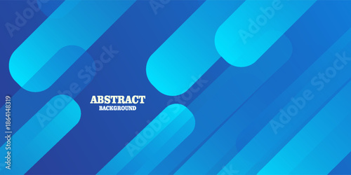 Abstract blue background with diagonal lines. Dynamic shapes composition. Vector illustration