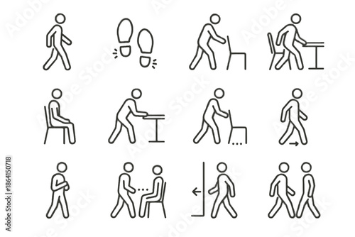 Silent controlled transitions gentle circulation icon use coworking softly icons vector quiet