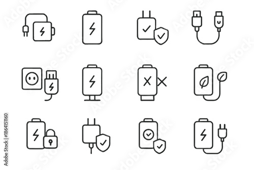 Use accessory icon safe care battery vector charging wall gentle device fast