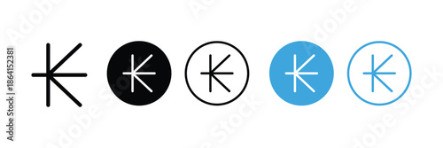 Kip icon for mobile concept and web design. vector illustration