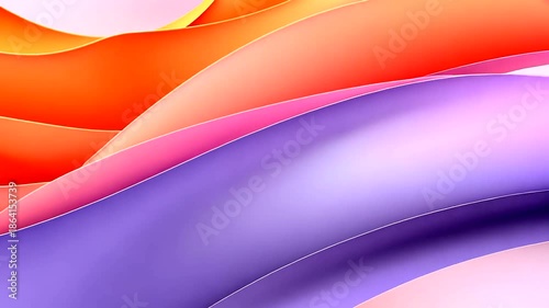 Abstract background with colorful wavy shapes in orange, pink, and purple tones, creating a vibrant and modern design.
