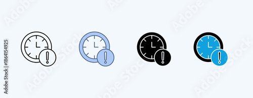 Delay Multiple Icon Illustration Vector