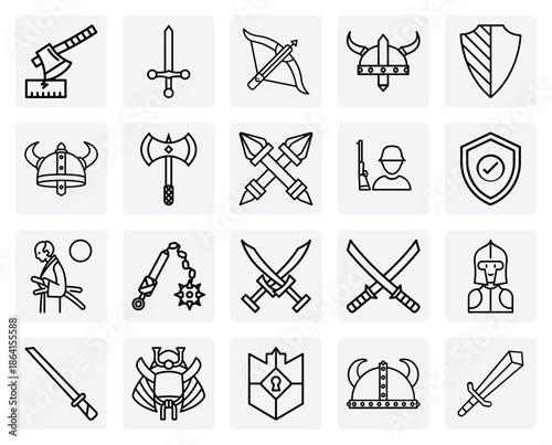 Tools Of Ancient Warfare And Combat – Swords, Polearms, And Shields From Different Eras For Educational Or Entertainment Content