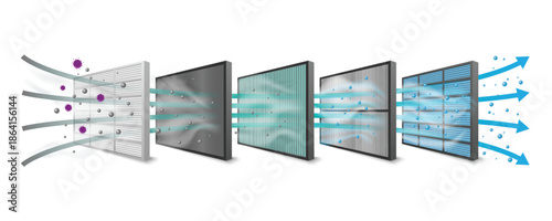 Air purification process diagram