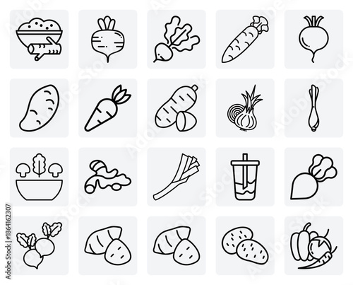 Fresh Farm Produce – A Variety Of Root Vegetables And Alliums Like Onion And Radish For Grocery Marketing