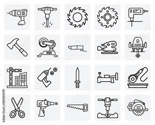 Heavy-Duty Renovation And Demolition Tools – Demolition Hammer, Wall Chaser, And Disc Sander For Construction Sites.