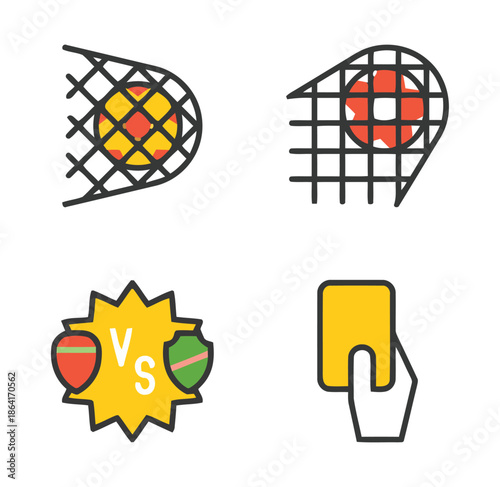 A hand holding a yellow card in a sports competition scene