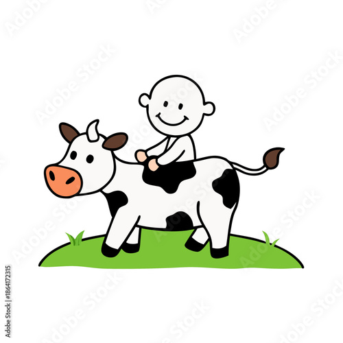 funny cow cartoon