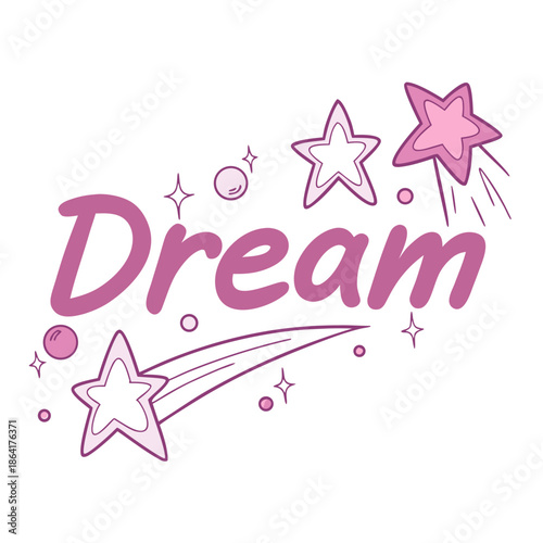 Dream big with magical stars and sparkles in space