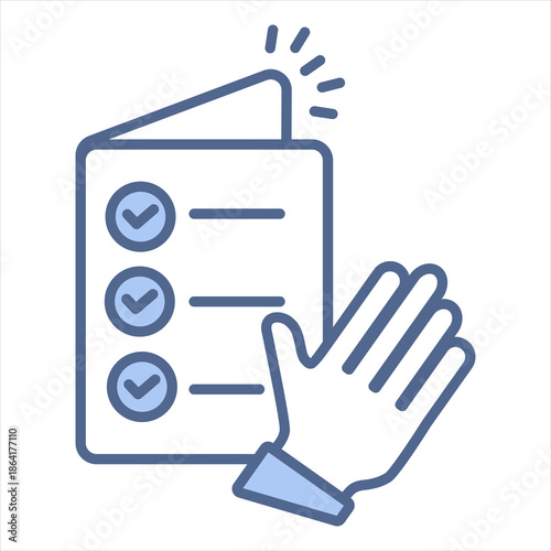 Truth Blue Icon Vector Illustration