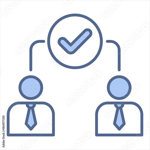 Credence Blue Icon Vector Illustration