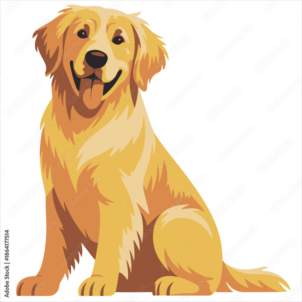 Fototapeta premium golden retriever dog