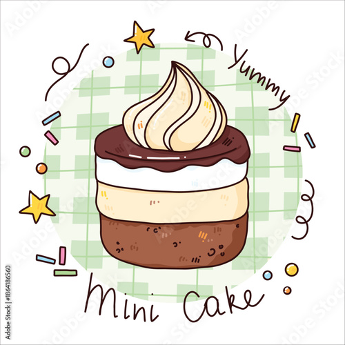 vector sweet dessert