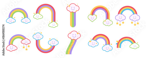 Collection Cute Rainbow Clipart
