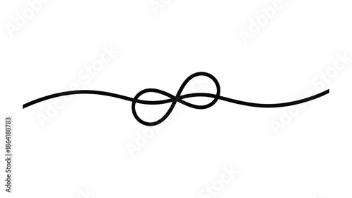 Elegance of Infinity: A minimalistic design showcases a graceful infinity symbol, embodying the concept of endless possibilities.