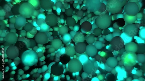 Animated background of beautifully glowing multicolor bubbles moving forward in an abstract motion. The smooth and luminous bubble movement creates a dreamy, vibrant, and visually captivating. 