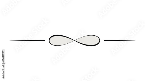 Endless Symbol: A minimalist design featuring an elegant infinity symbol, embodying eternity and limitless potential.