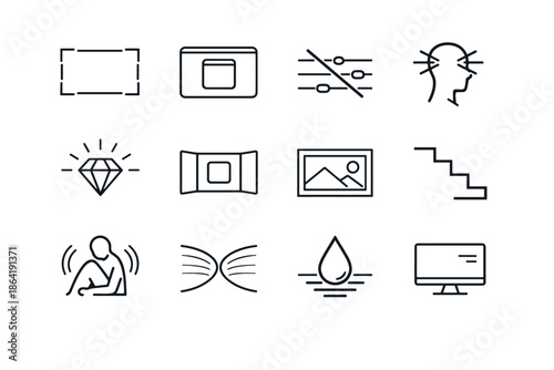 Narrowing quiet attention ui focus cue immersion work icons icon silent state