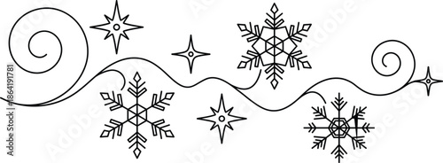 Continuous one line drawing of a professional skier downhill skiing in winter mountains for sports competition and active outdoor lifestyle.