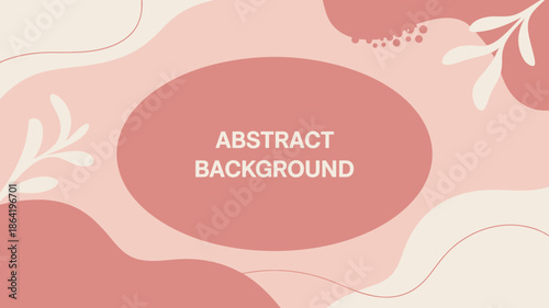 A beautiful abstract background featuring gentle curves and shapes in soft pink and cream tones, creating a calming and aesthetically pleasing visual experience.