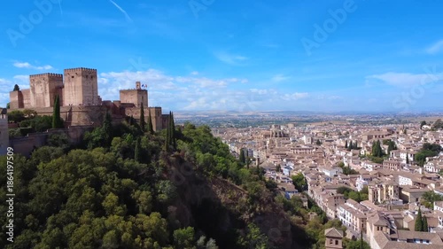 Aerial view of Granada, Spain