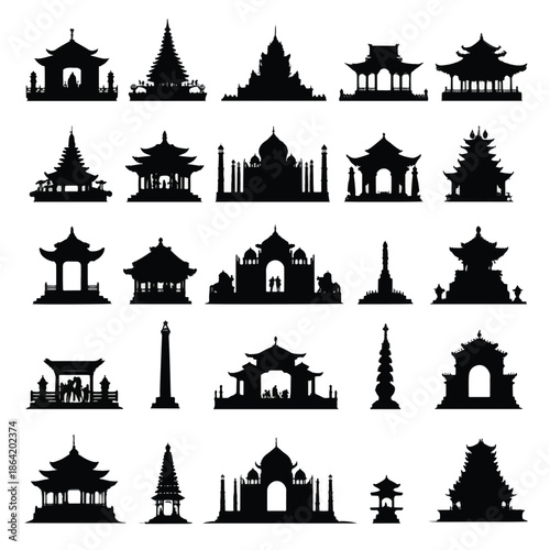 architectural silhouette set