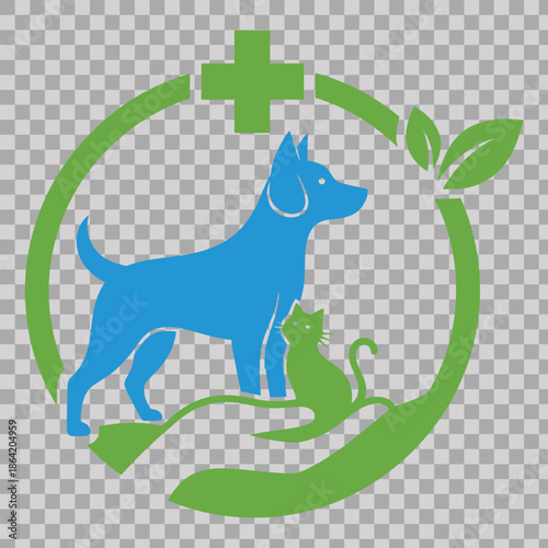 Cute cartoon vector illustration of a farm horse, domestic dog, and cat designed as nature symbols and animal silhouettes featuring a pony, stallion, and wild deer art