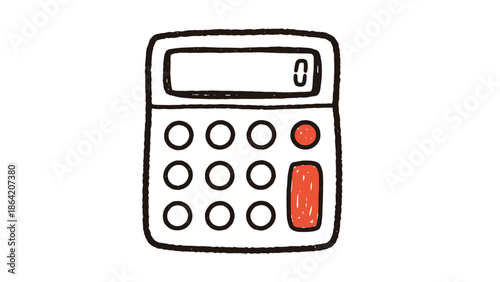 Simplistic Hand Drawn Calculator for Financial Calculations and Education