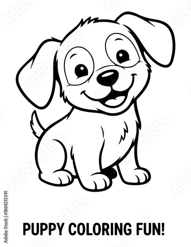 Cute Dogs Coloring Pages for Kids – Fun & Easy Puppy Designs