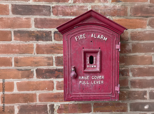 Antique fire alarm box